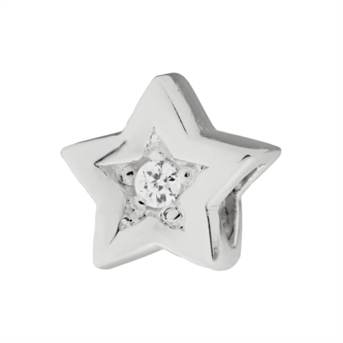 Individuality Beads Cubic Zirconia Sterling Silver Star Bead