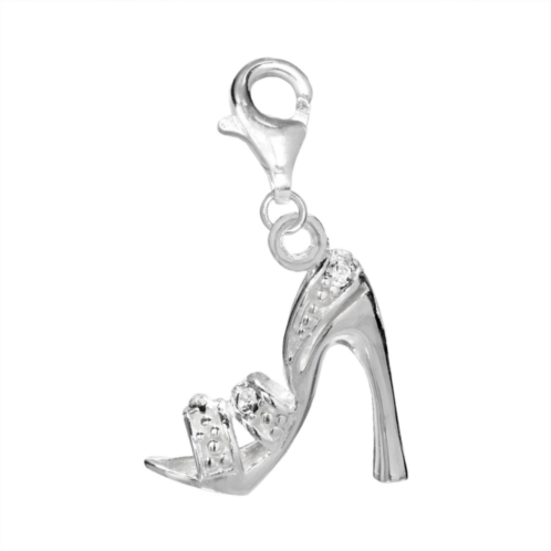 Individuality Beads Crystal Sterling Silver Sandal Charm