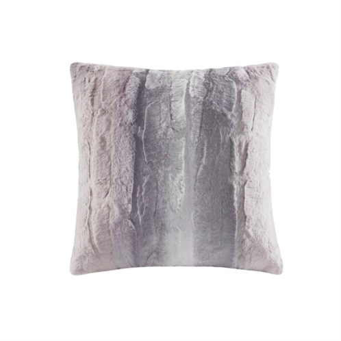 Madison Park Marselle Faux Fur Square Throw Pillow
