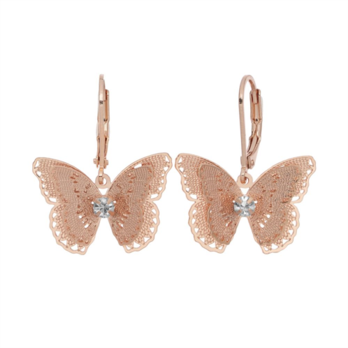 LC Lauren Conrad Butterfly Drop Earrings