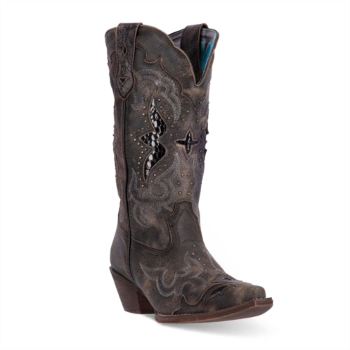 Laredo Lucretia Womens Snakeskin Print Cowboy Boots