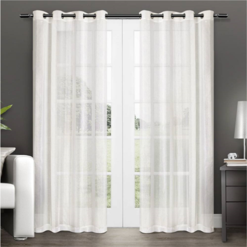 Exclusive Home Penny Sheer Window Curtains