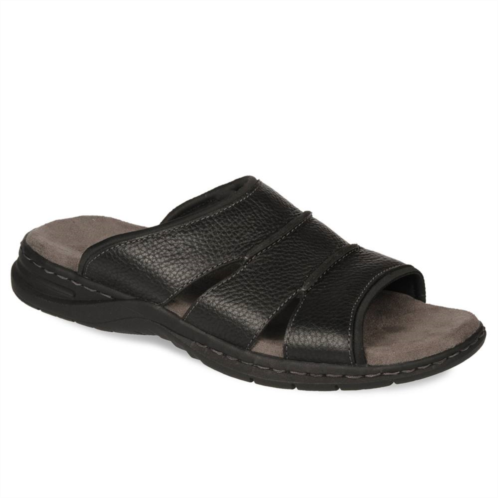 Dr. Scholls Gordon Mens Leather Slide Sandals