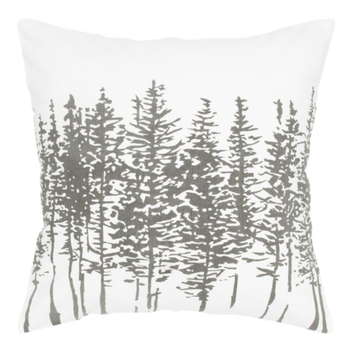 Rizzy Home Pine Tree Silhouette Throw Pillow