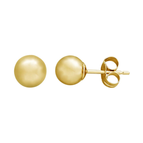 Everlasting Gold 14k Gold Ball Stud Earrings
