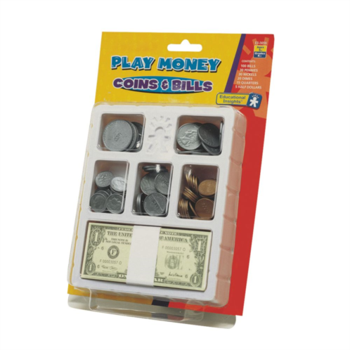 Educational Insights Play Money Coins & Bills