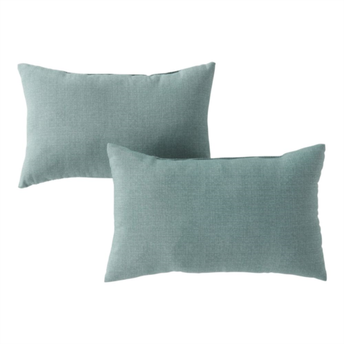 Greendale Home Fashions Outdoor 2-pack Oblong Throw Pillow Set
