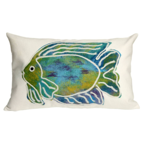 Trans Ocean Imports Liora Manne Batik Fish Indoor Outdoor Throw Pillow
