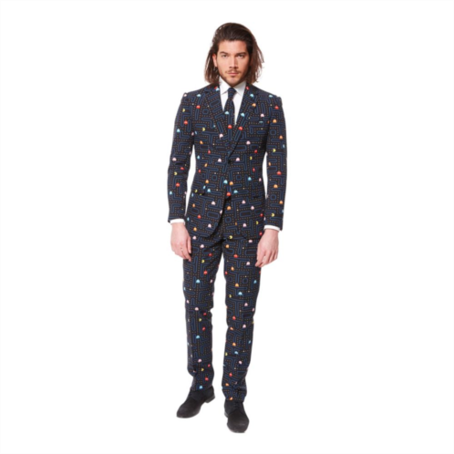 Mens OppoSuits Pac-Man Slim-Fit Suit & Tie Set