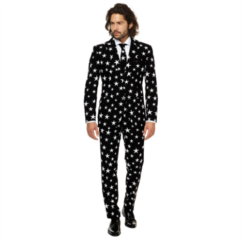 Mens OppoSuits Slim-Fit Novelty Pattern Suit & Tie Set