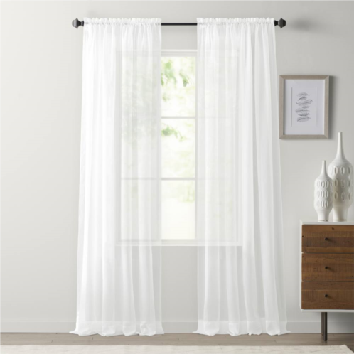 Sonoma Goods For Life Sheer Voile Rod Pocket 2-pack Window Curtains