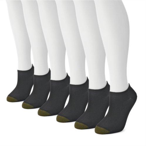 Womens GOLDTOE 6-pk. Solid Soft Liner Socks