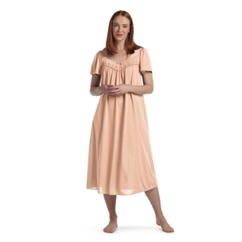 Petite Miss Elaine Essentials Short Sleeve Nightgown
