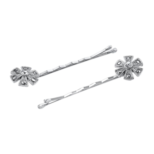 1928 Simulated Marcasite Bobby Pin Set