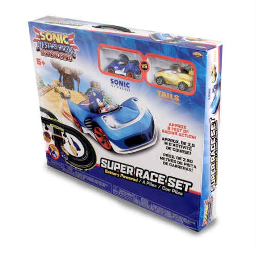 NKOK Inc. NKOK Sonic The Hedgehog (Sonic & Tails) Remote Control Car Race Track
