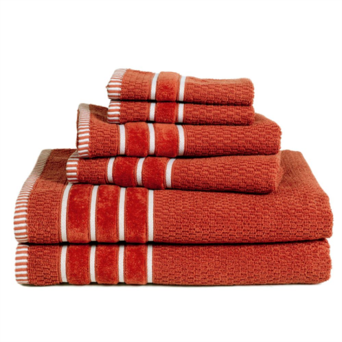 Portsmouth Home Rice Weave 6-piece Bath Towel Set