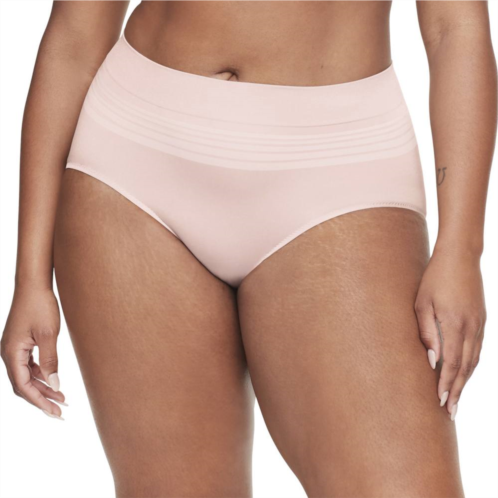 Warners No Pinching, No Problems Dig-Free Comfort Waist with Lace Smooth and Seamless Brief RS1501P