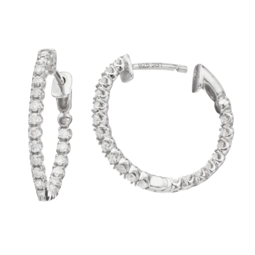 Kohls Sterling Silver 1/2 Carat T.W. Hoop Earrings