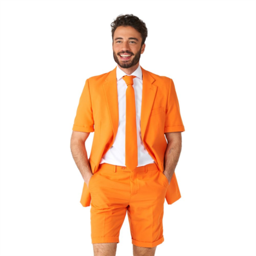 Mens OppoSuits Slim-Fit The Orange Summer Suit & Tie Set