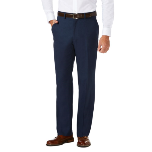 Mens Haggar Travel Performance Tailored-Fit Stretch Flat-Front Suit Pants