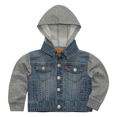 Baby Boy Levis Indigo Trucker Hooded Denim Jacket