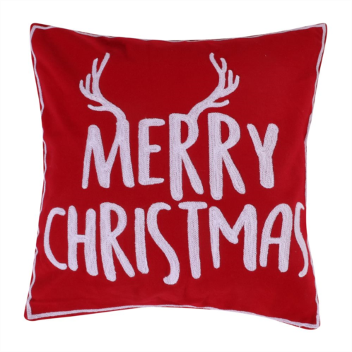 Levtex Home Reindeer Merry Christmas Throw Pillow