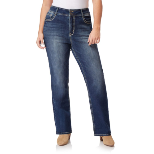 Juniors Plus Size WallFlower Insta Stretch Midrise Curvy Bootcut Jeans
