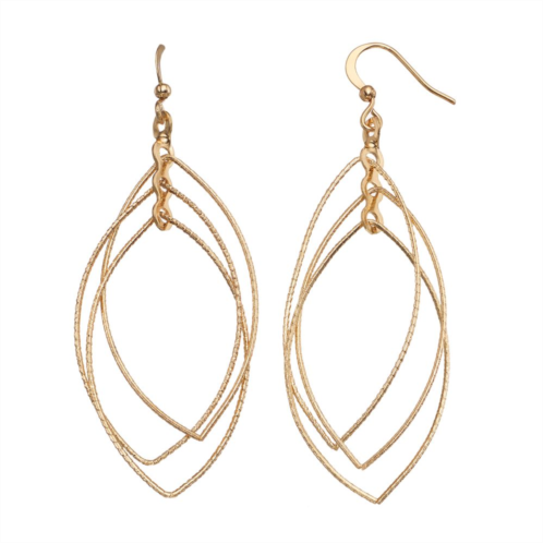Sonoma Goods For Life Nickel Free Triple Marquise Drop Earrings