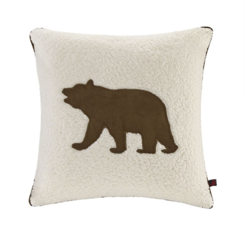 Woolrich Bear Berber Square Throw Pillow