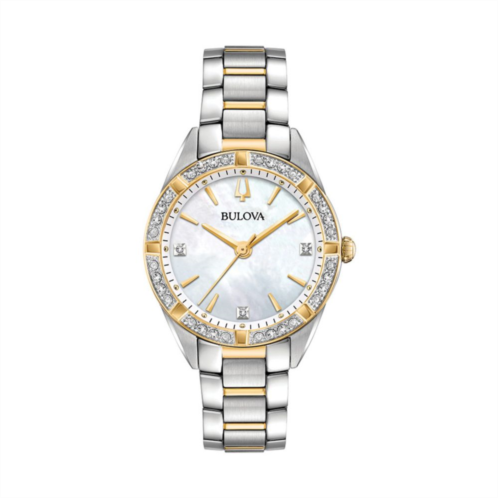 Bulova Womens Sutton Diamond Stainless Steel Watch - 98R263