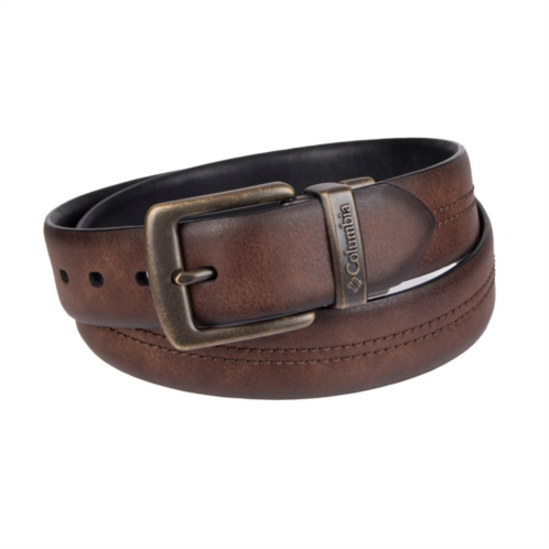 Mens Columbia Reversible Stretch Synthetic Leather Belt