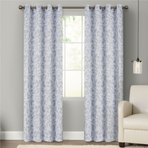 Sonoma Goods For Life 2-pack Jacquard Woven Leaf Blackout Curtain