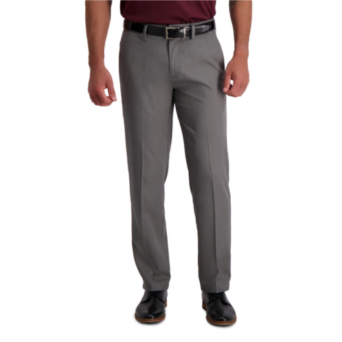 Mens Haggar Cool 18 PRO Straight-Fit Wrinkle-Free Flat-Front Super Flex Waist Pants