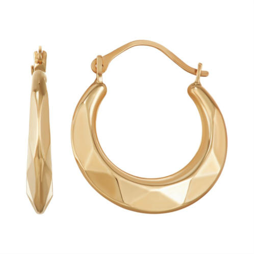 Taylor Grace 10k Gold Twist Hoop Earrings