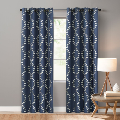 Sonoma Goods For Life Ultimate Performance 2-Pack Lindley Embroidered 100% Blackout Curtain