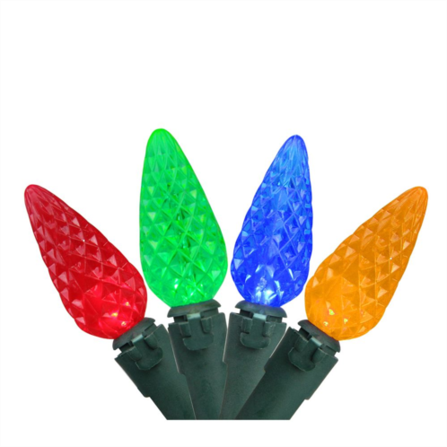 Northlight Seasonal 70 Multi-Color Faceted LED C6 Christmas Lights