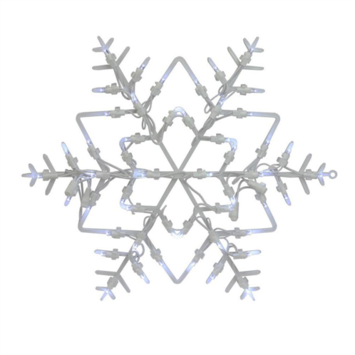 Northlight Seasonal White Lighted Snowflake Christmas Window Silhouette Decoration
