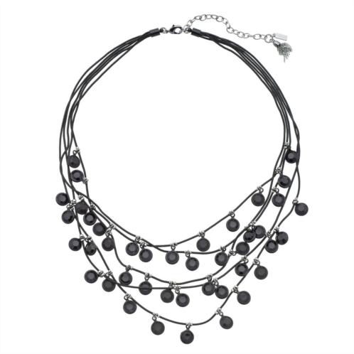 Simply Vera Vera Wang Black Bead Multi Strand Necklace