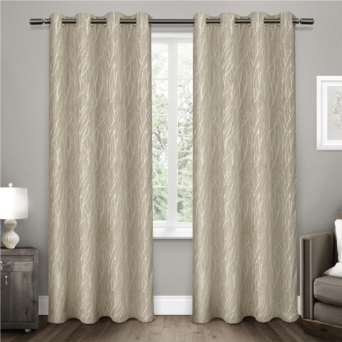 Exclusive Home 2-pack Forest Hill Woven Blackout Window Curtains