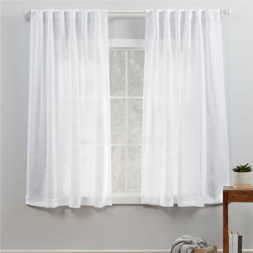 Exclusive Home 2-pack Bella Sheer Hidden Tab Top Window Curtains