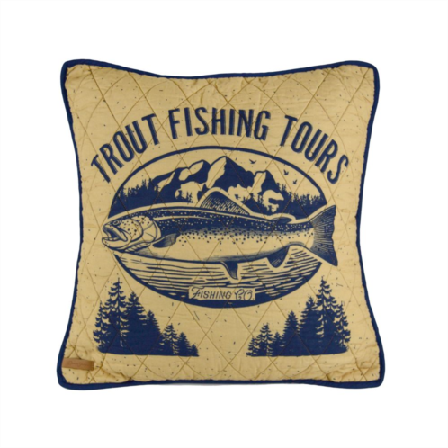 Donna Sharp Lakehouse Trout Decorative Pillow