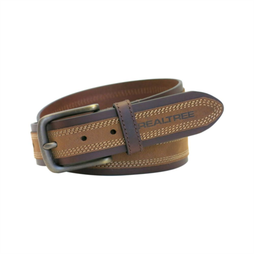 Mens Realtree Two-Tone Casual Leather Belt