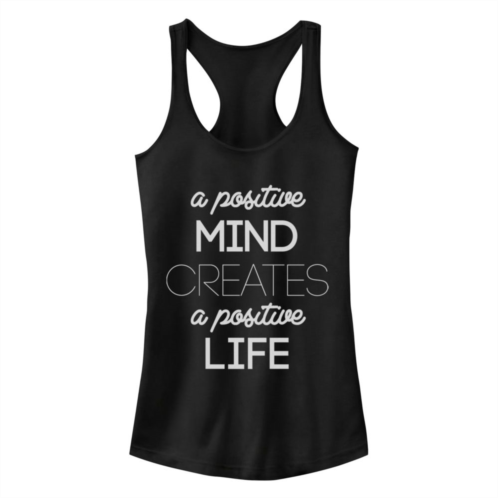 Unbranded Juniors Chin-Up Create A Positive Life Ideal Racerback Tank Top
