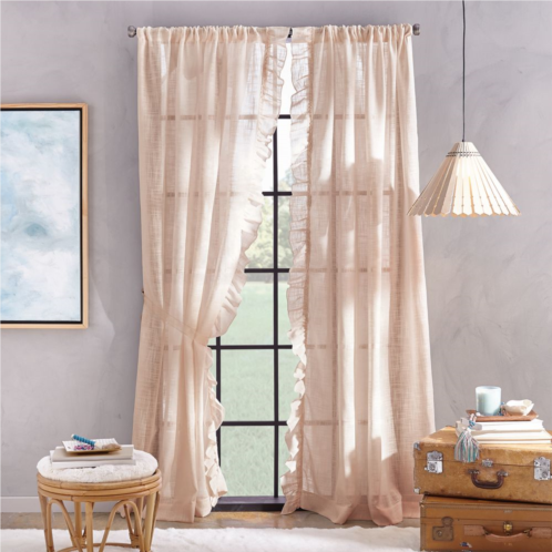 Unbranded Arabella Flippable Linen Curtain Panels