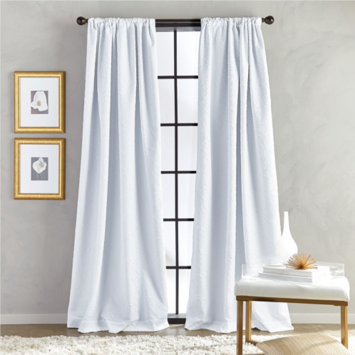 Unbranded Bloomsbury Pole Top Lined White Curtains