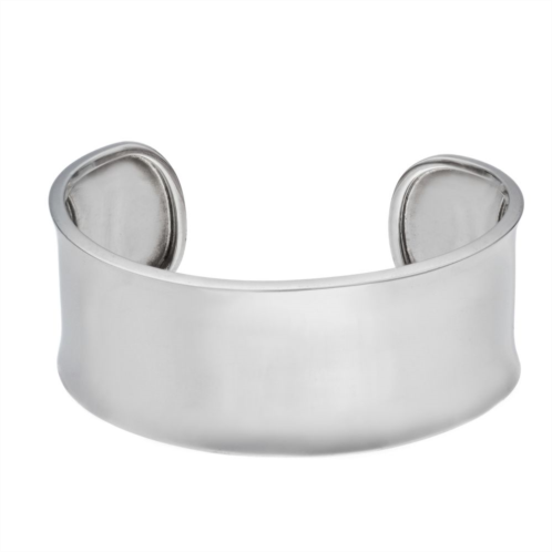 Athra NJ Inc Sterling Silver High Polished Wide Cuff Bracelet