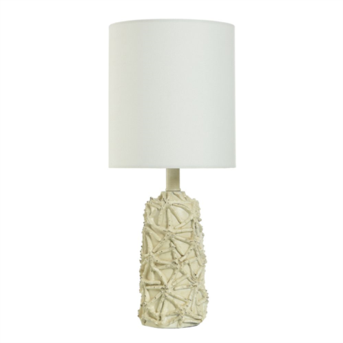 Unbranded Old White Distress Starfish Mini Table Lamp