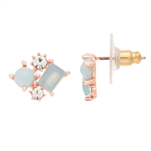 LC Lauren Conrad Simulated Opal Nickel Free Cluster Stud Earrings