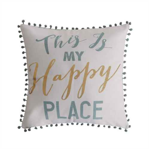 Levtex Home Olympia This is My Happy Place Throw Pillow