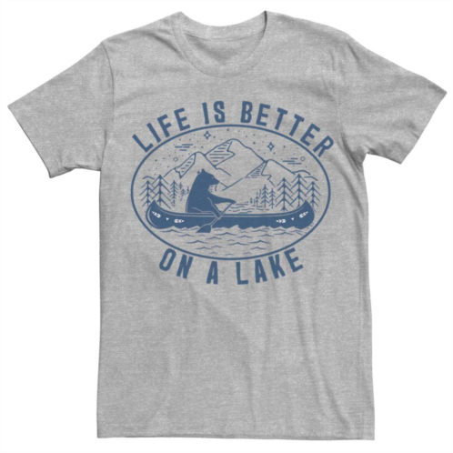 Licensed Character Mens Life Is Better On A Lake Graphic Tee